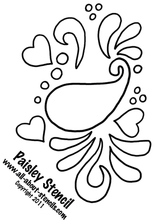 Use This Paisley Stencil in a Stencil Art Project and Find Free ...