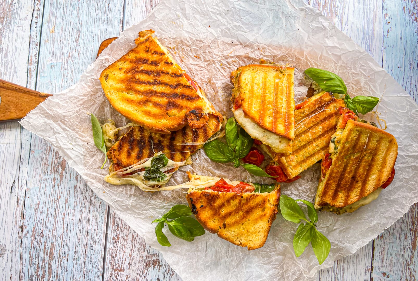 Roasted Tomato Mozzarella Panini