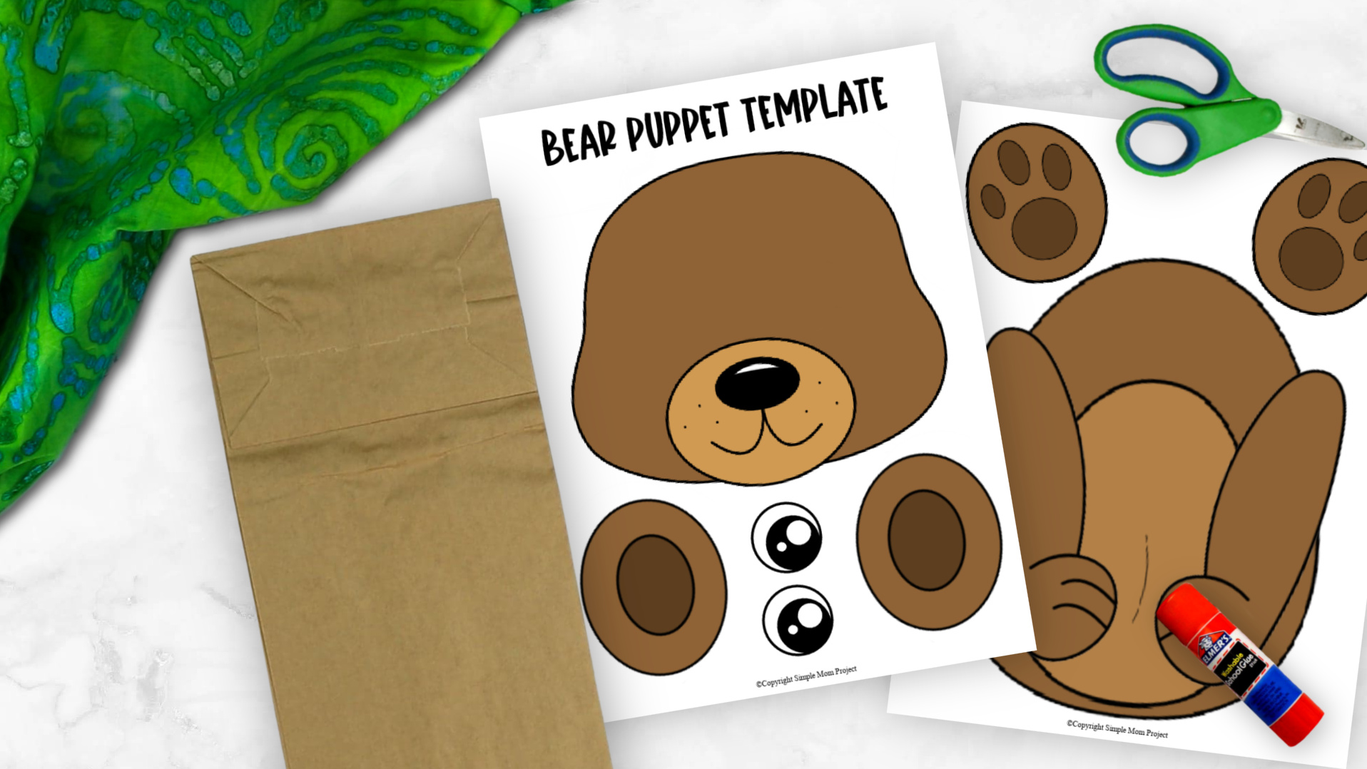 free-printable-bear-paper-bag-puppet-template-simple-mom-project-worksheets-library for Paper Bag Puppets Free Printable Free Printable Bear Paper Bag Puppet Template - Simple Mom Project - Worksheets Library for Paper Bag Puppets Free Printable