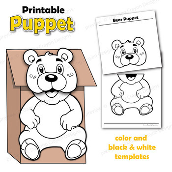 printable paper bag puppets patterns