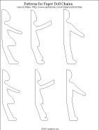 How to Make Paper Doll Chains - Friday Fun, for kids - Aunt ...