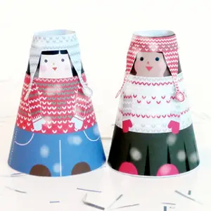 printable paper cone dolls