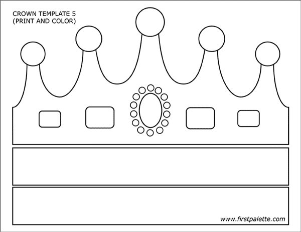 Prince and Princess Crown Templates | Free Printable Templates ...