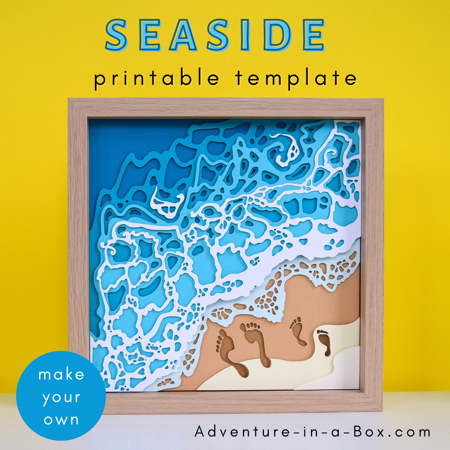 Seaside: Printable Paper-Cutting Design | Adventure in a Box
