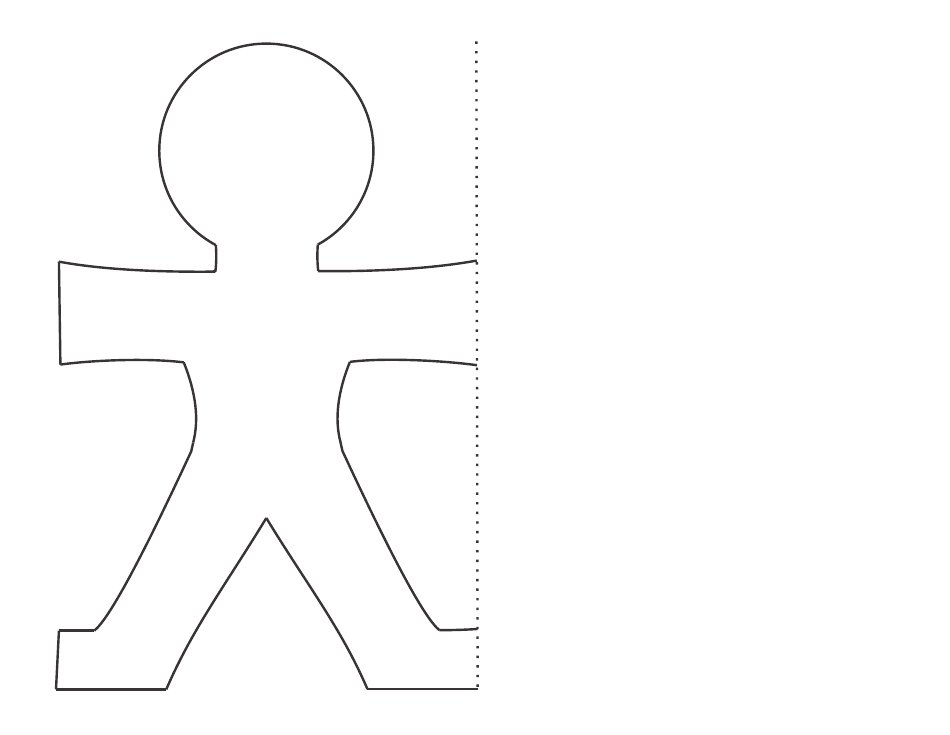 printable paper doll chain template