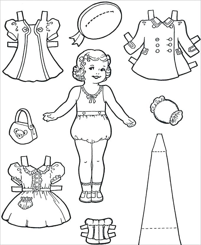 Paper Doll Template - Best Coloring Pages For Kids