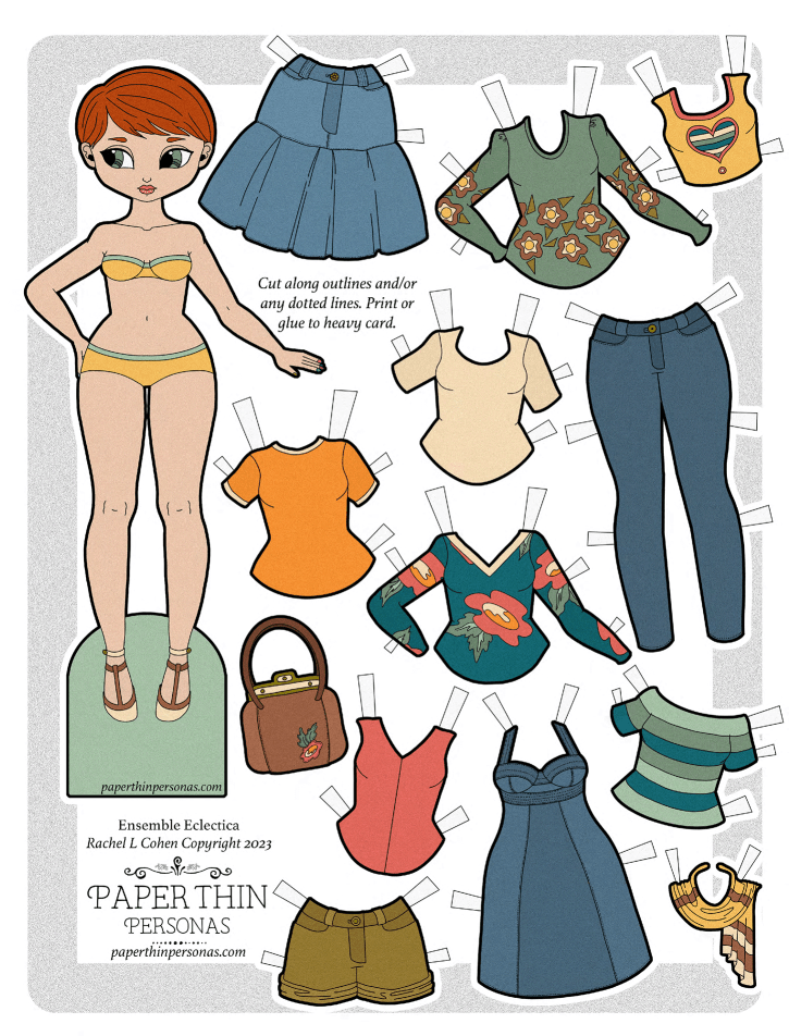 printable paper dolls and dresses