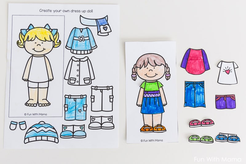 printable paper dolls for preschool