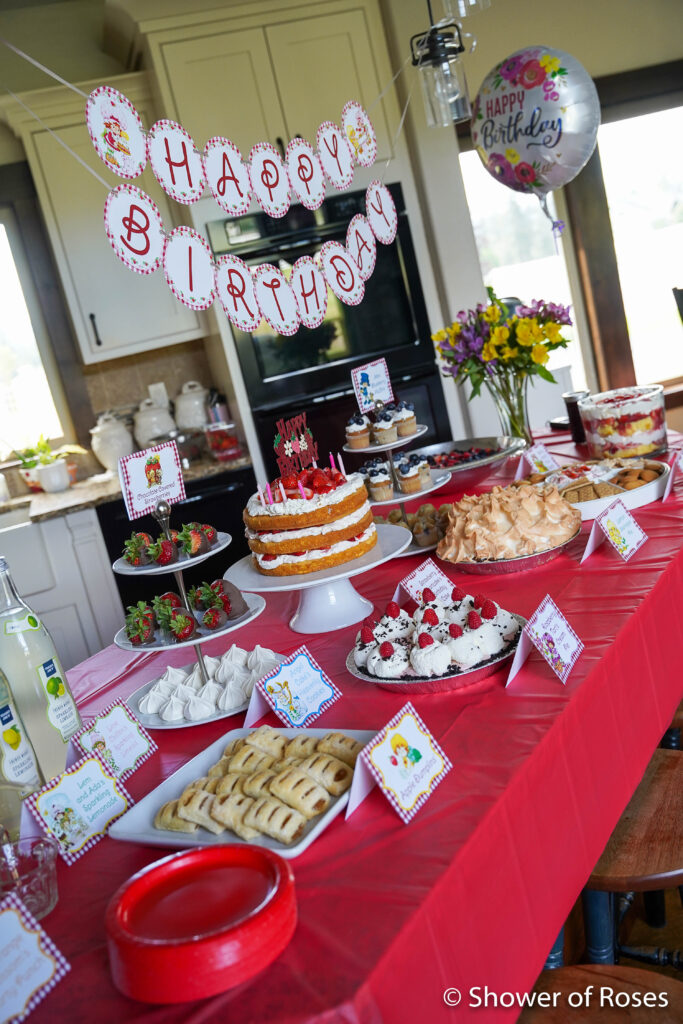 Strawberry Shortcake Birthday Party - Shower of Roses Blog