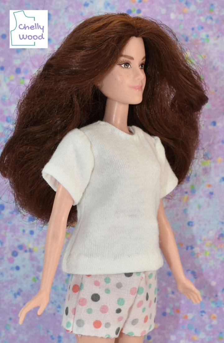 Sew a summer outfit for a Belle doll from the 2017 Disney movie w ...