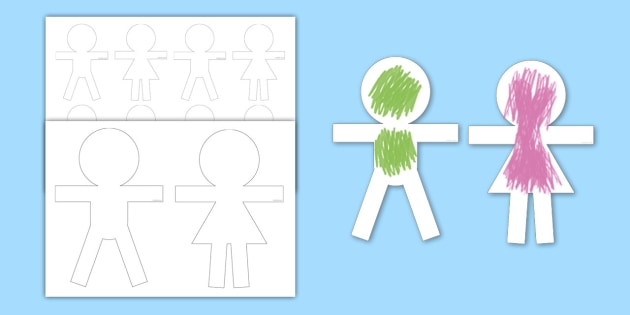 printable paper dolls template