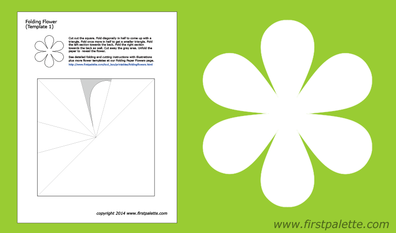 Folding Flower Templates | Free Printable Templates &  Coloring ...