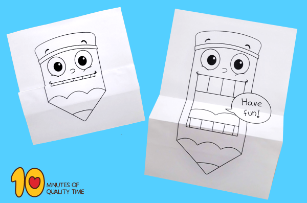 Surprise Folding Paper Pencil Craft - 10 Minutes of Quality Time