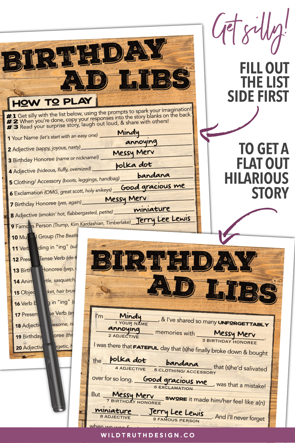 printable paper games for parties