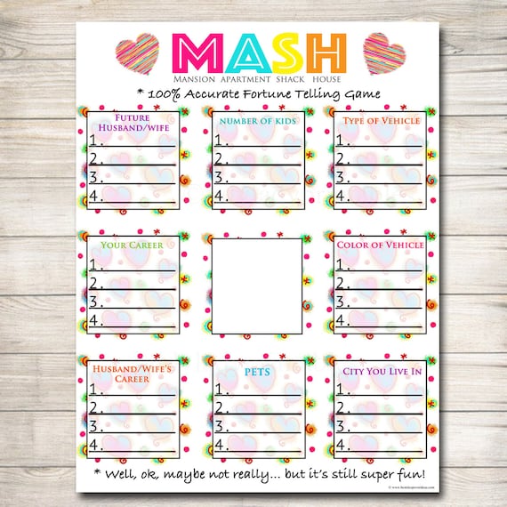 printable paper games for parties