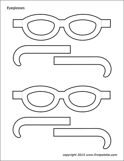 Eyeglasses Templates | Free Printable Templates &  Coloring Pages ...