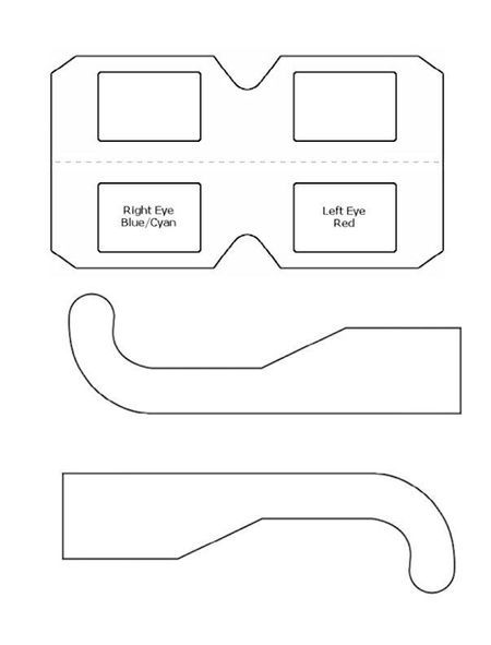 printable paper glasses