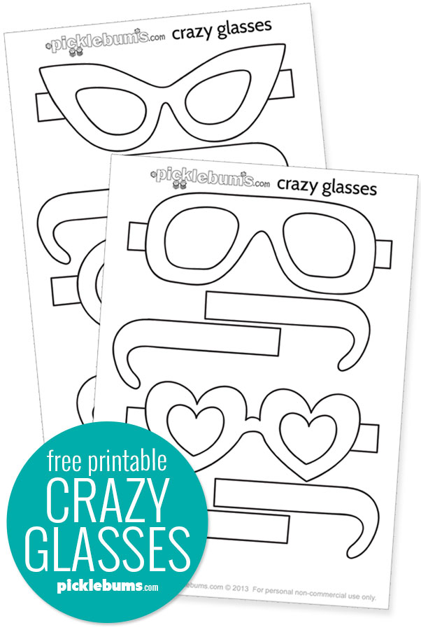 Fabulous Free Printable Glasses! - Picklebums