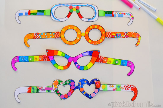 Fabulous Free Printable Glasses! - Picklebums