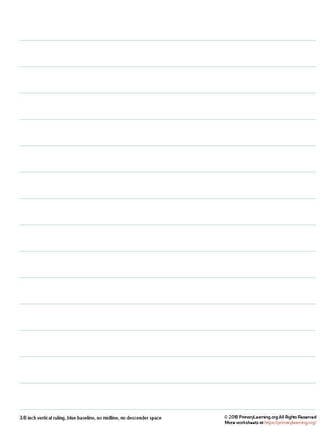 Printable Handwriting Paper  