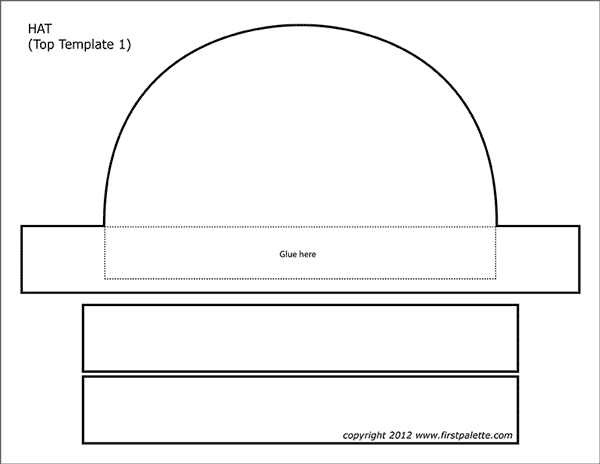 Paper Hat Templates | Free Printable Templates &  Coloring Pages ...