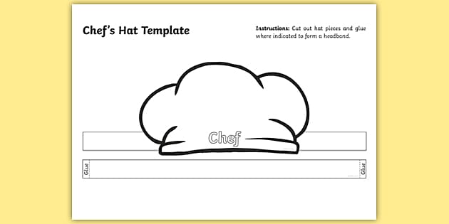 Chef Hat Template (teacher made) - Twinkl