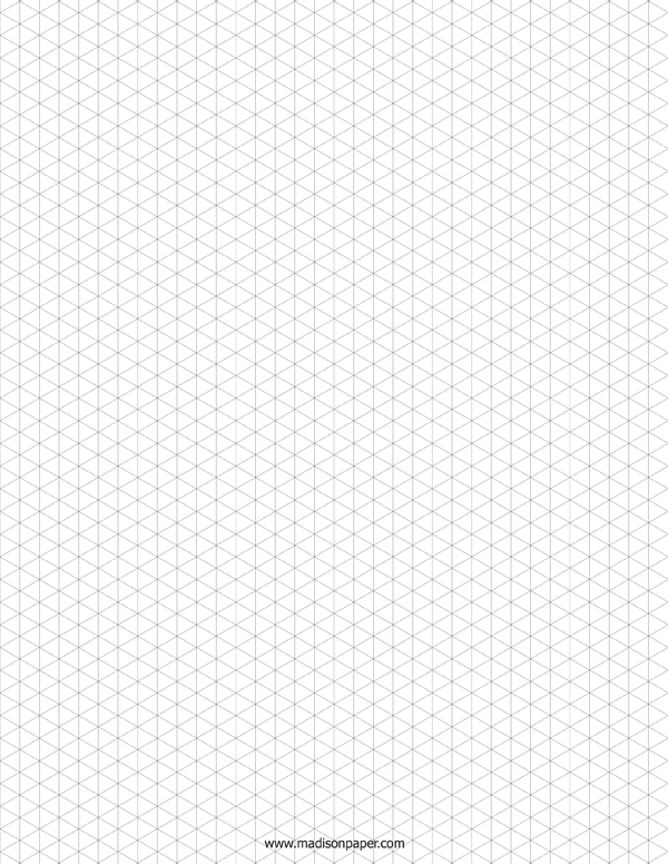 Isometric Graph Paper - Madisons Paper Templates