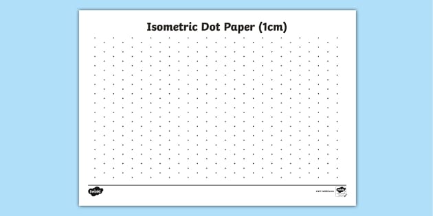 ? Isometric Dot Paper (teacher made) - Twinkl