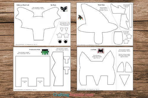 Printable Masks (No Eye Holes to cut!) - Crafting Jeannie