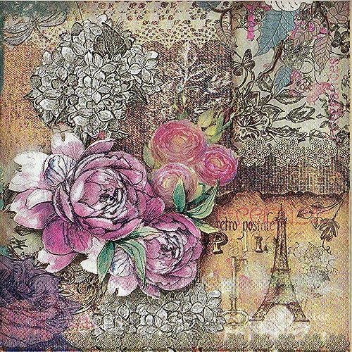 Amazon.com: 40 Count Decoupage Paper Napkins Beach,Designed ...