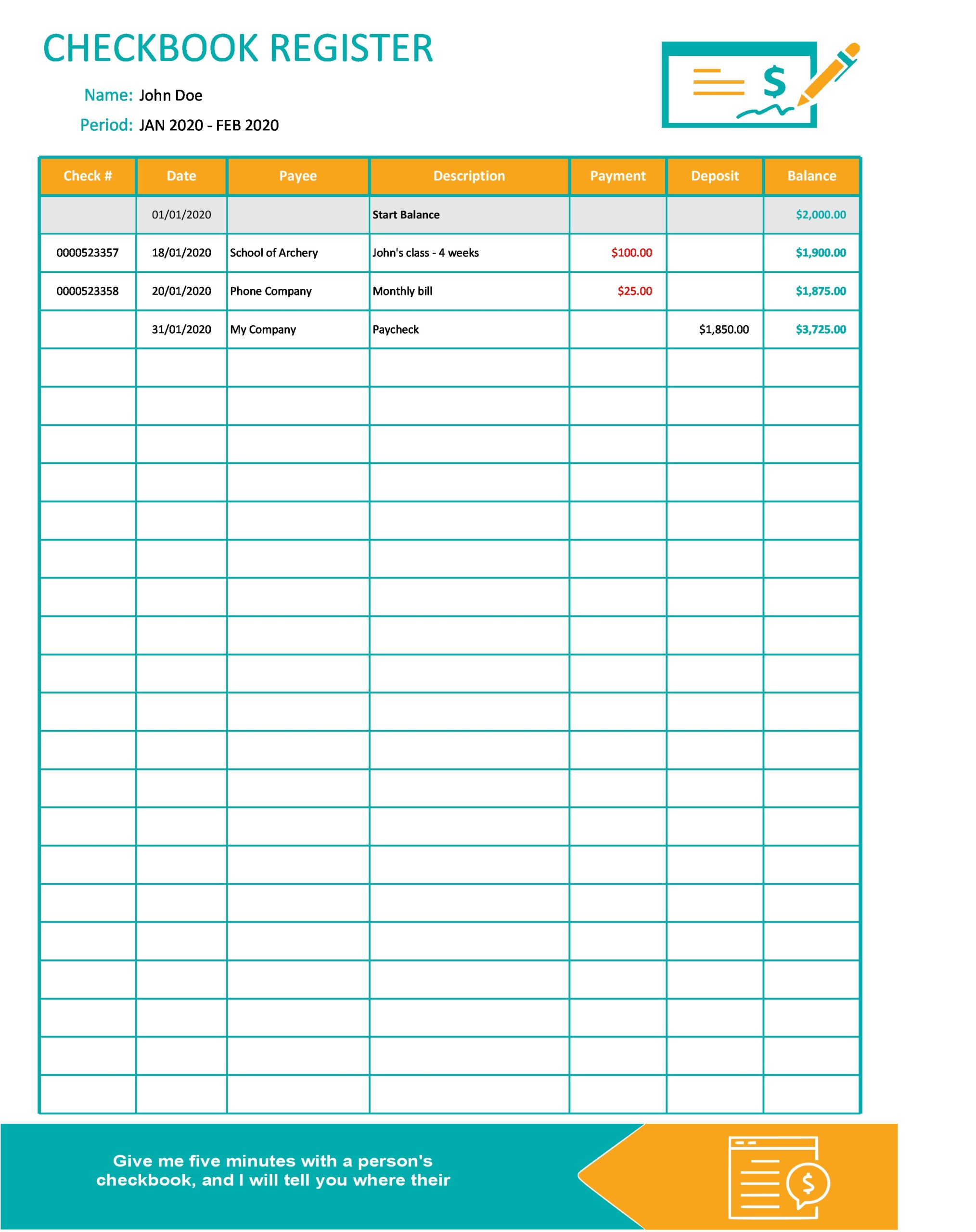 printable paper net check register