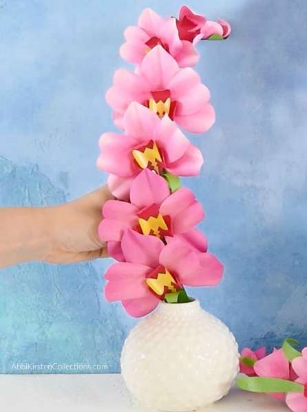DIY Paper Orchid Flowers Tutorial | Abbi Kirsten Collections