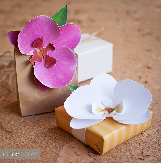 DIY Mondays ~ Super Cute Paper Orchid Bloom Favors | best day ever