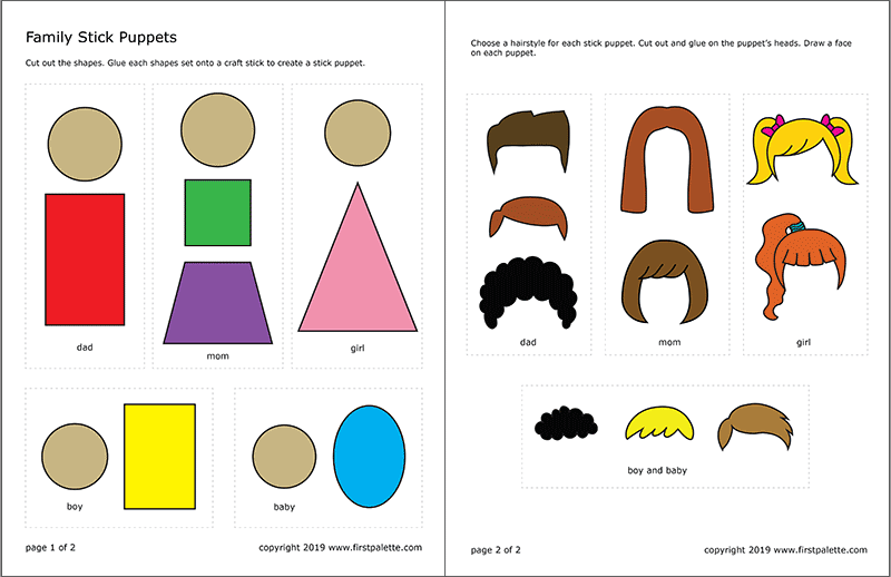 printable paper puppets templates