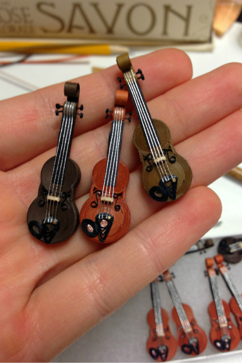 Remarkable 65 Piece Quilled Paper Orchestra