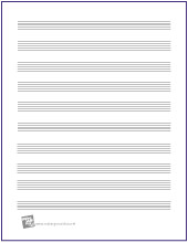 Free Printable Manuscript Paper | MakingMusicFun.net