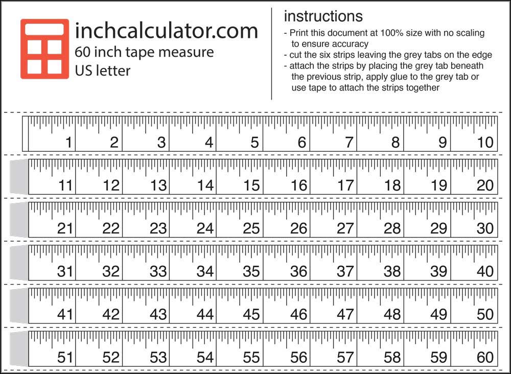 Free Printable Measuring Tape - Measuring Tape Printable