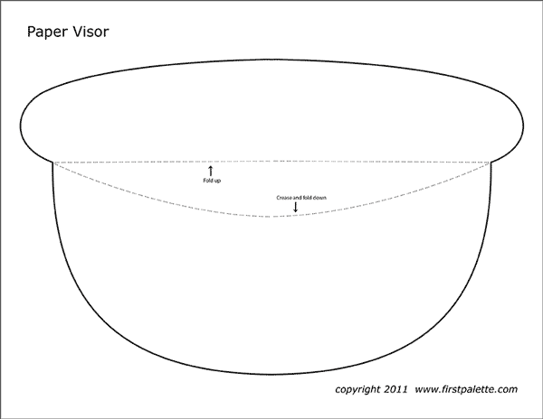 Paper Visor Template | Free Printable Templates &  Coloring Pages ...