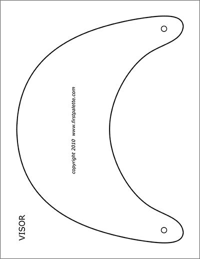 Paper Visor Template | Free Printable Templates &  Coloring Pages