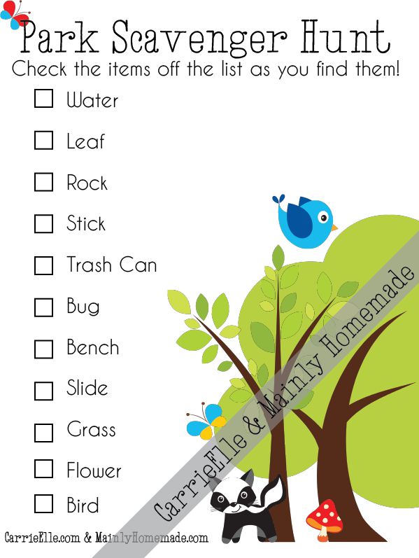 CLIF Party &  Scavenger Hunt for Kids Printable
