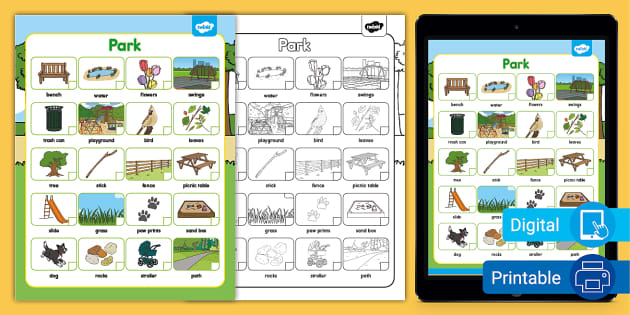 printable park scavenger hunt