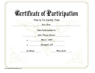 Free Printable: Recycle Rally Participation Certificate for Students