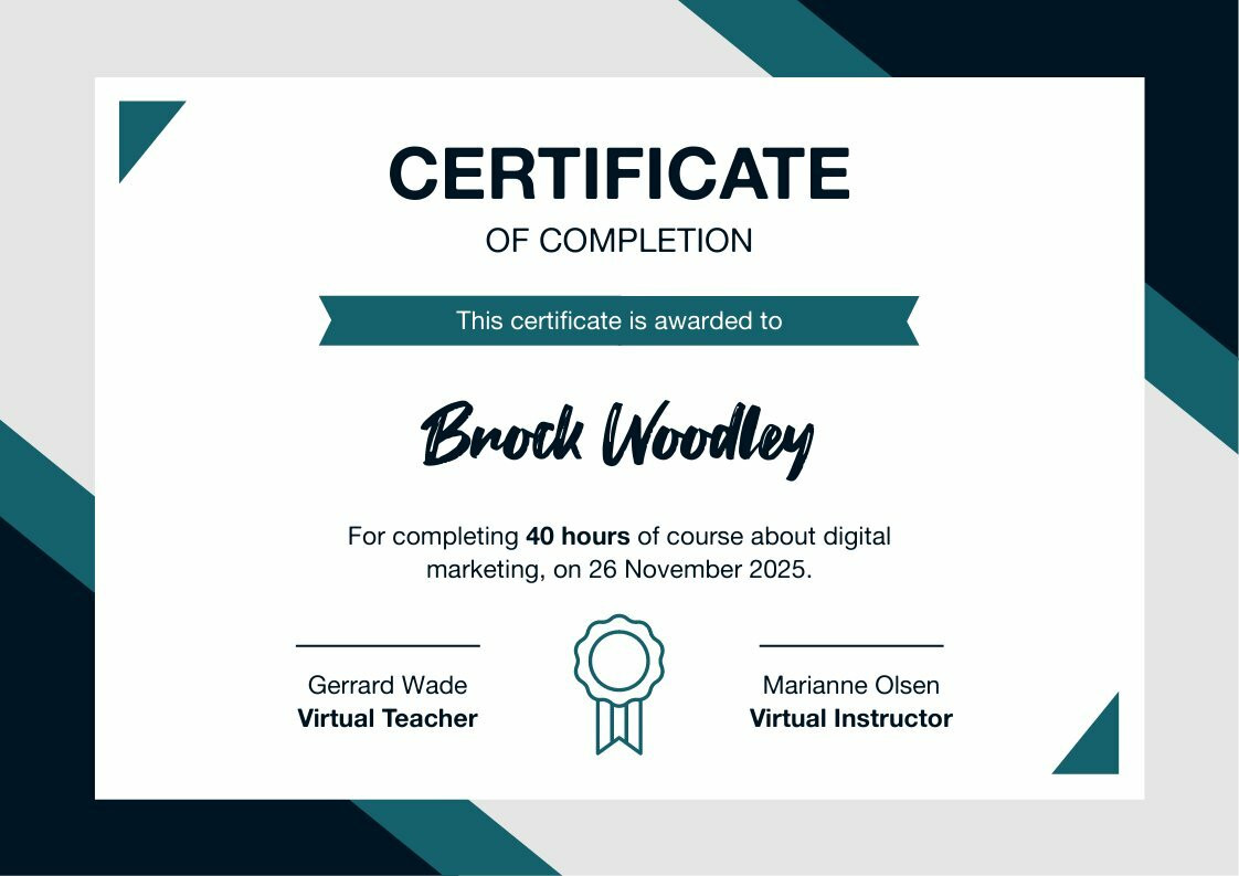 Blank Certificate of Participation | Closeout Products from Trophy ...