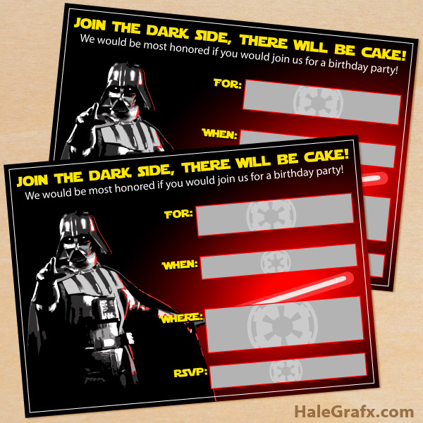 printable party invitations star wars