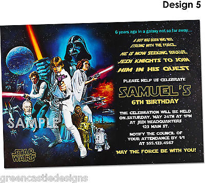 20 Star Wars Invitations Birthday Party Invites Printed + ...