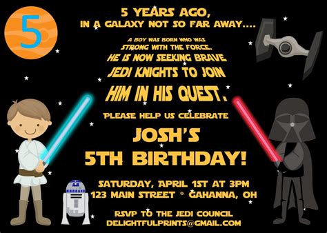 Star Wars Printable Invitations - Best Printable &  Template