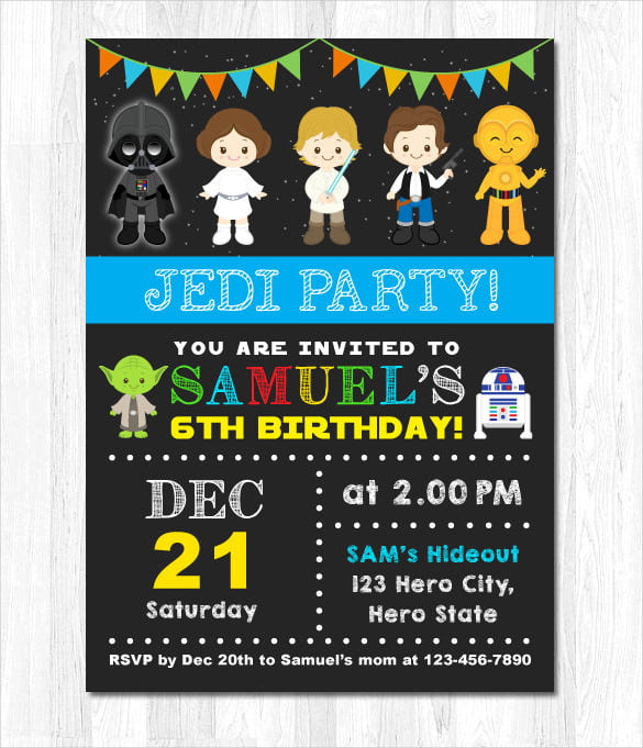 printable party invitations star wars