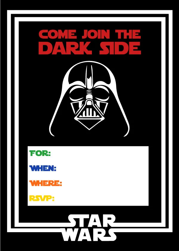printable party invitations star wars
