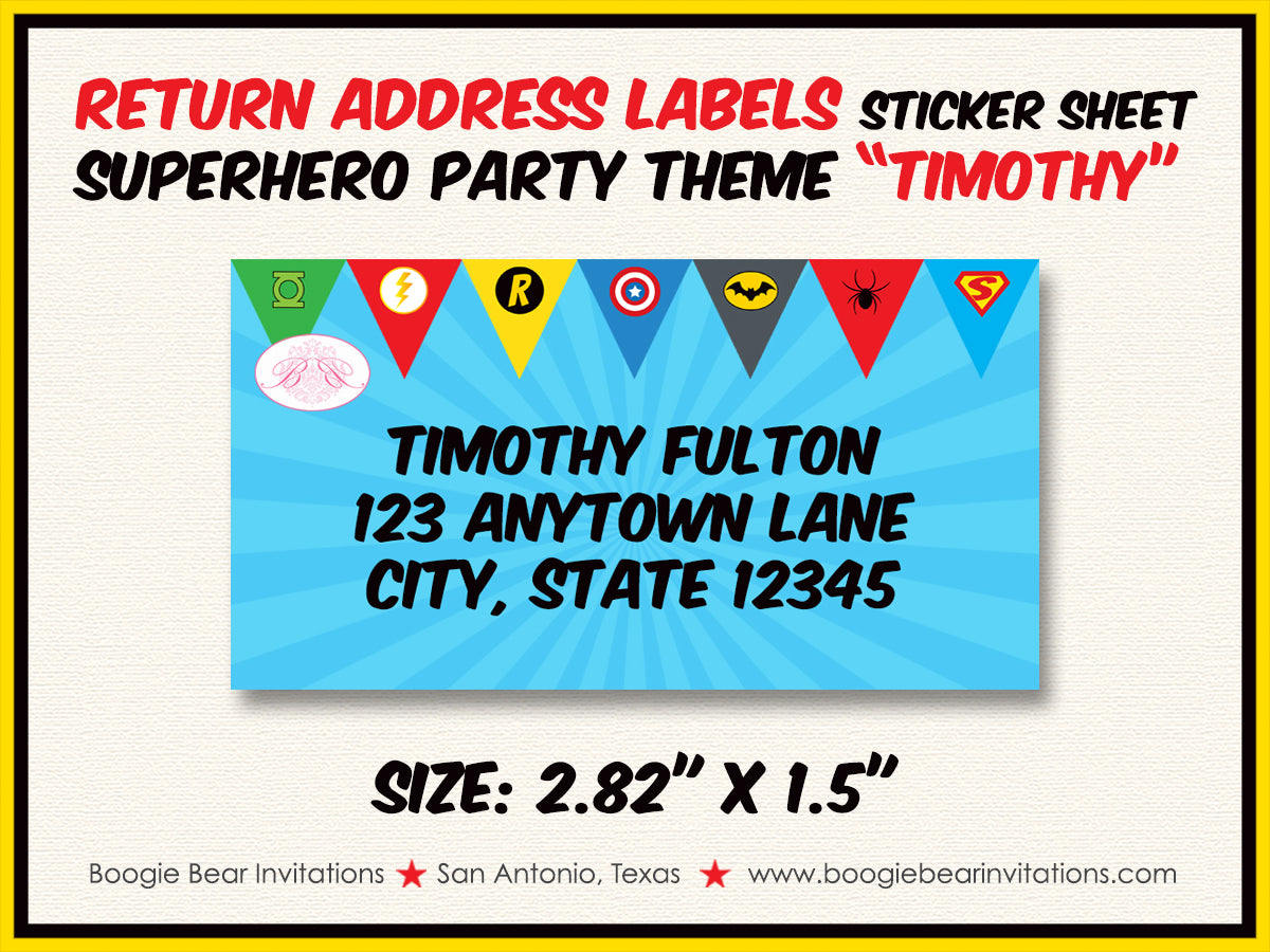 printable party invitations superhero