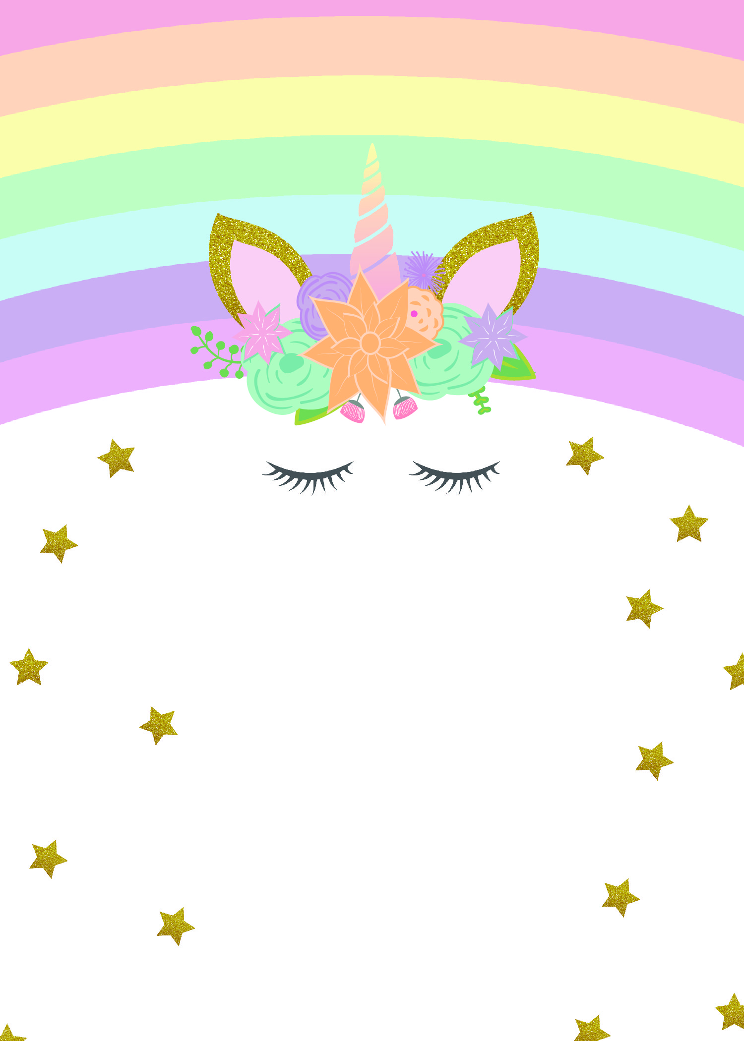 printable party invitations unicorn